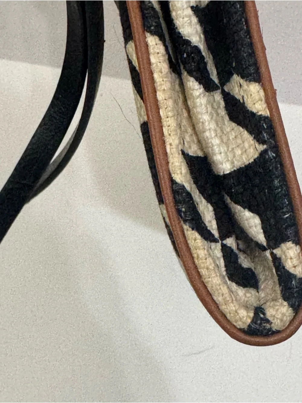 Spartina 449 Stoddard Houndstooth Wristlet Wallet in Black, Cream & Tan